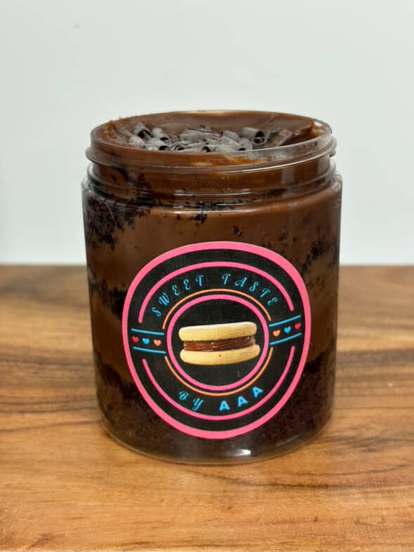 Choco fudge cake Jar
