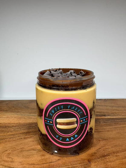 Choco Lucuma cake jar