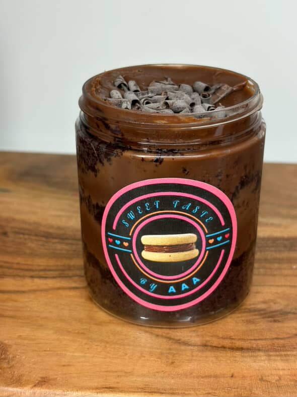 Choco fudge cake Jar