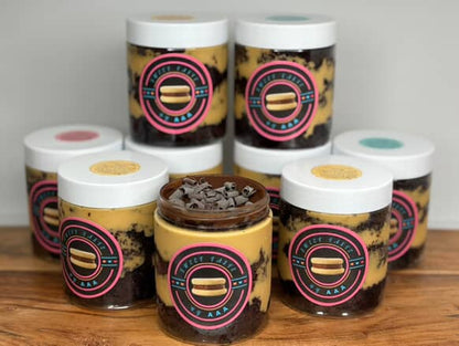 Choco Lucuma cake jar